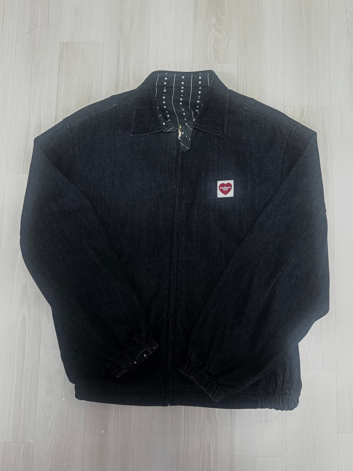 예약중) 칼하트 wip 허드슨 리버시블 자켓 블랙 스톤 워시드 상품이미지3