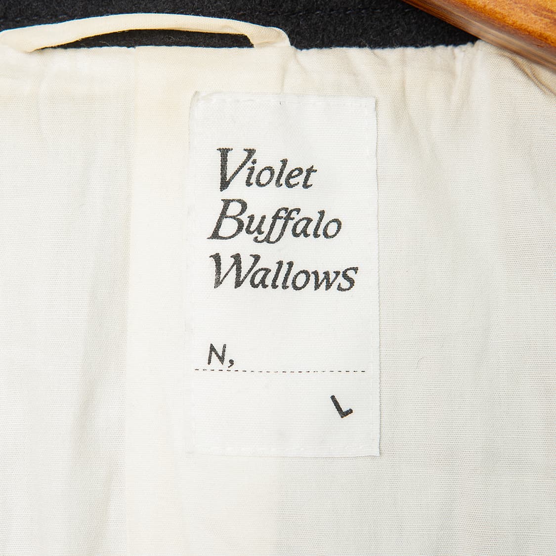 [95] 바이올렛 버팔로 왈로우즈 멜튼 울 싱글 피코트 네이비  상품이미지8