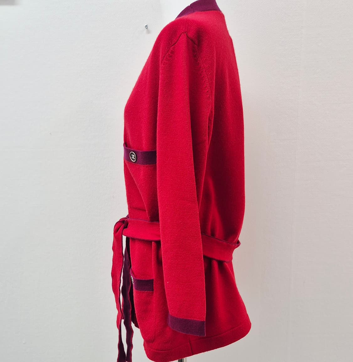 샤넬 벨티드 4포켓 캐시미어 가디건 상품이미지3