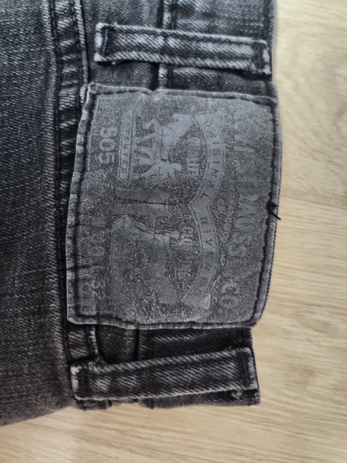 [40]리바이스 505 블랙 데님팬츠 상품이미지3