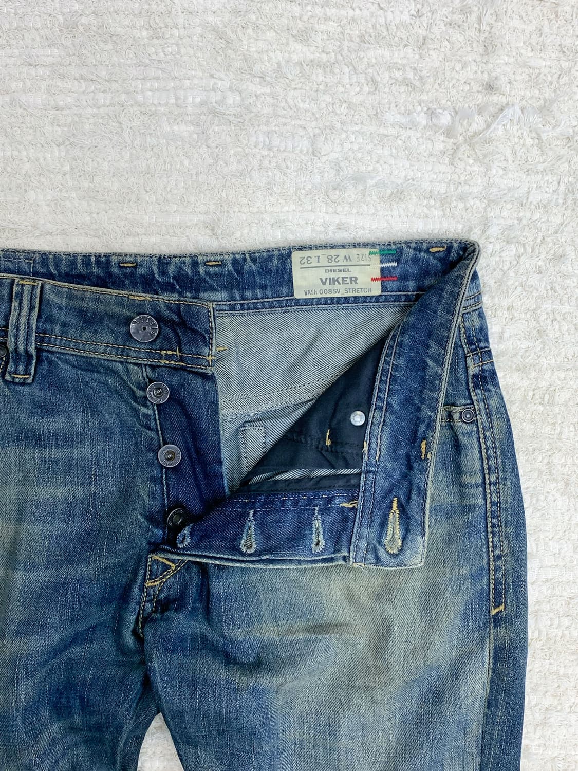 Diesel dirty-wash straight jeans 상품이미지3