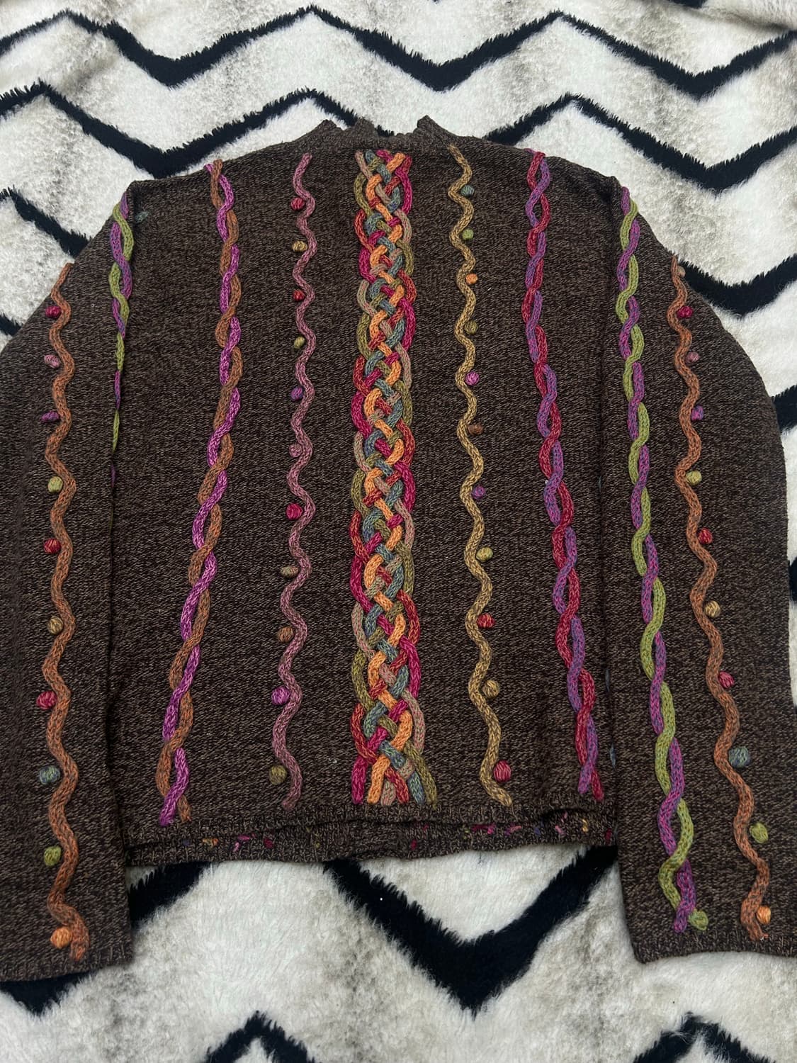 [L]Talbots USA 자수 가디건 자켓/브라운 상품이미지4