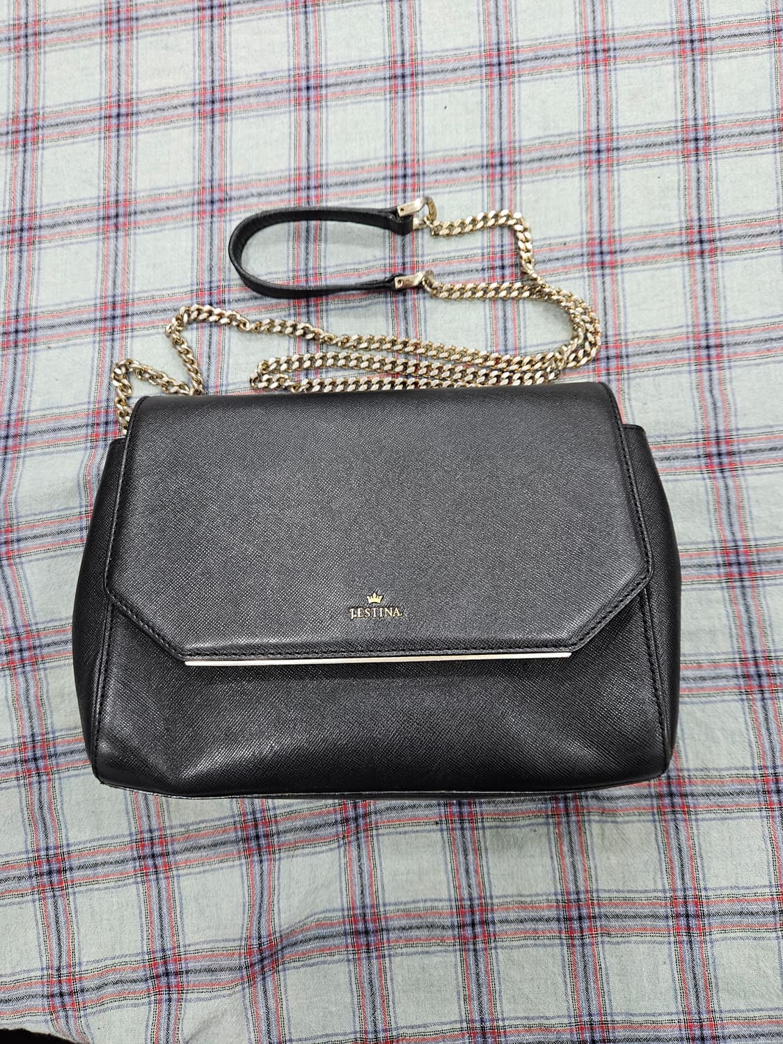 제이에스티나(JESTINA) 블랙 숄더백 겸 크로스백  상품이미지1