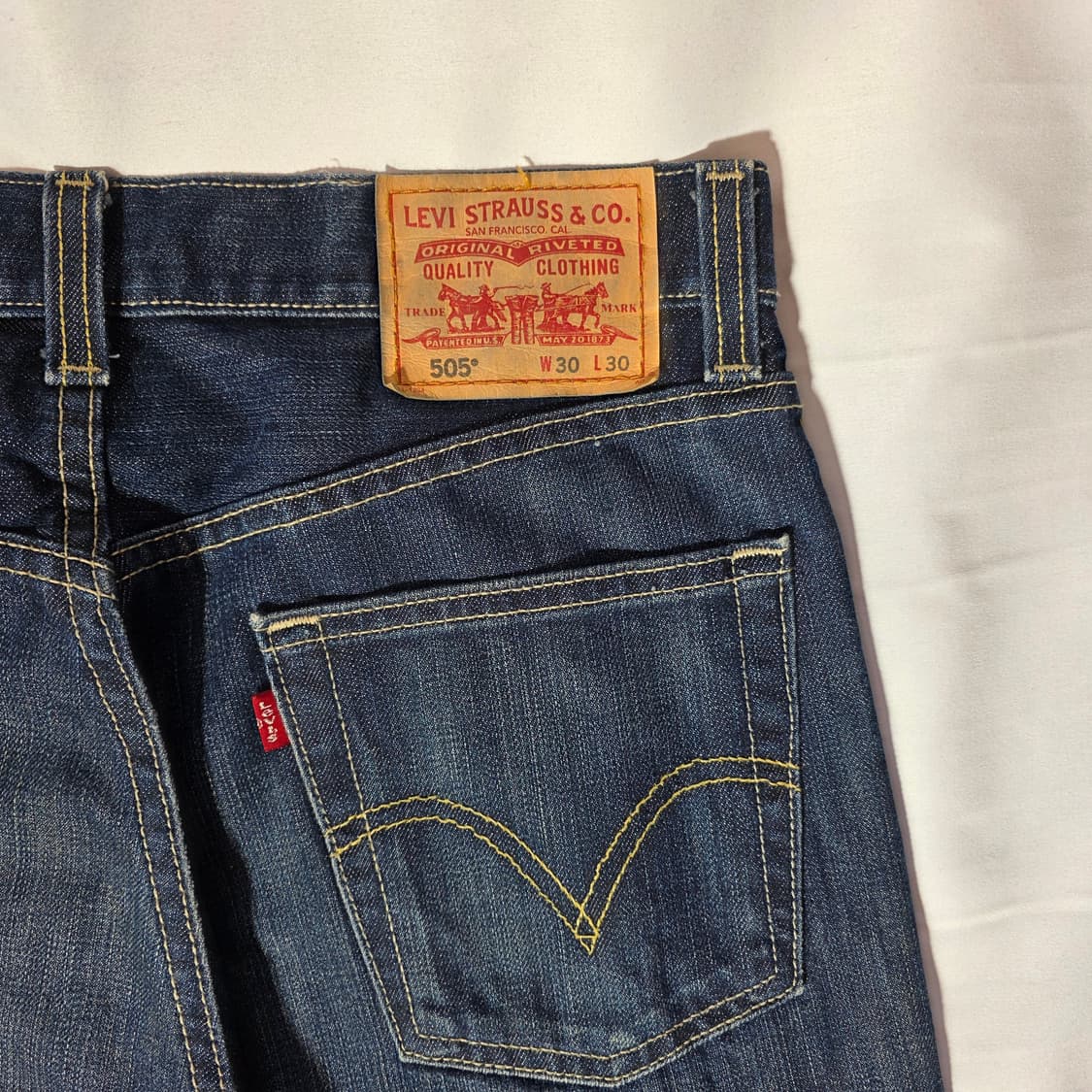 [W30L30]00s 리바이스 LEVIS 505 레귤러핏 데님팬츠 상품이미지7