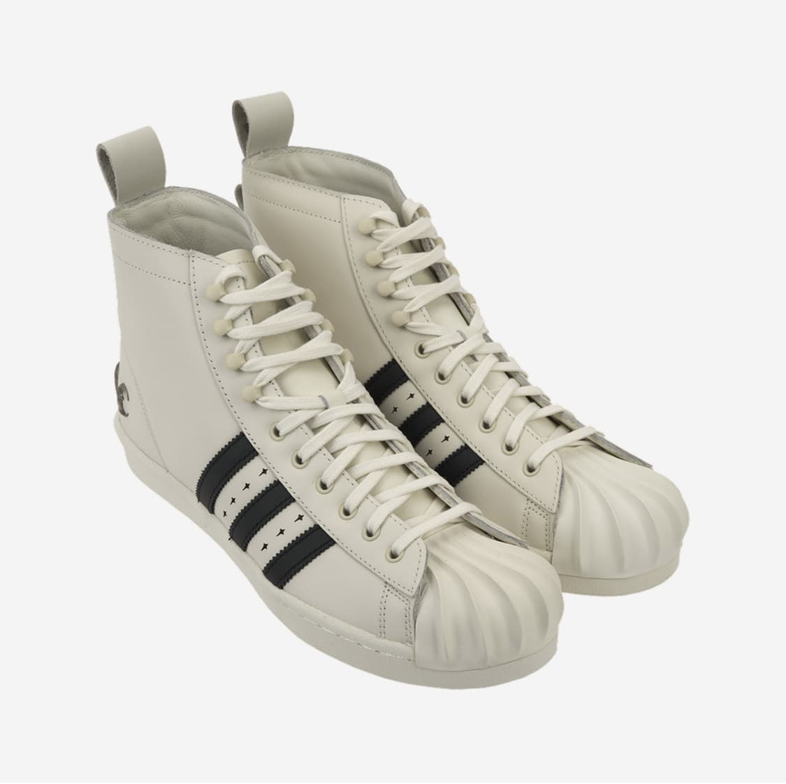 아디다스 x 떠그 클럽 슈퍼스타 부츠 럭스 오프 화이트 코어 블랙 상품이미지4