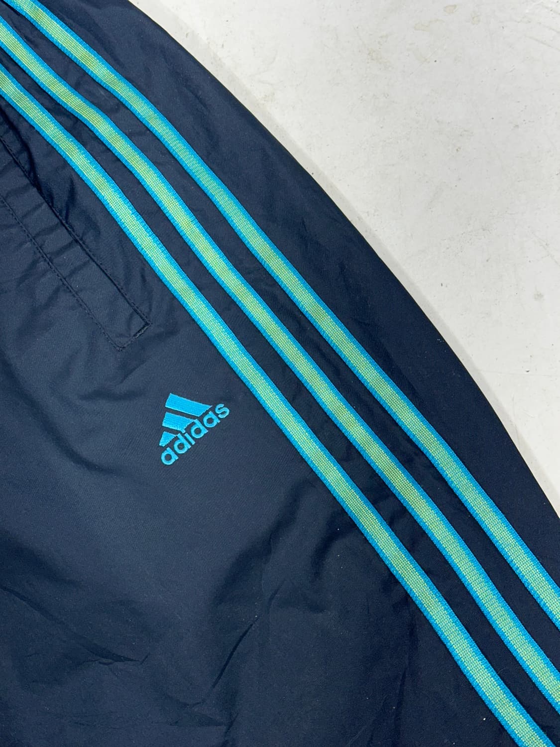 아디다스 네이비 와이드 삼선 추리닝 트레이닝 대대당 트랙 팬츠 L 상품이미지6
