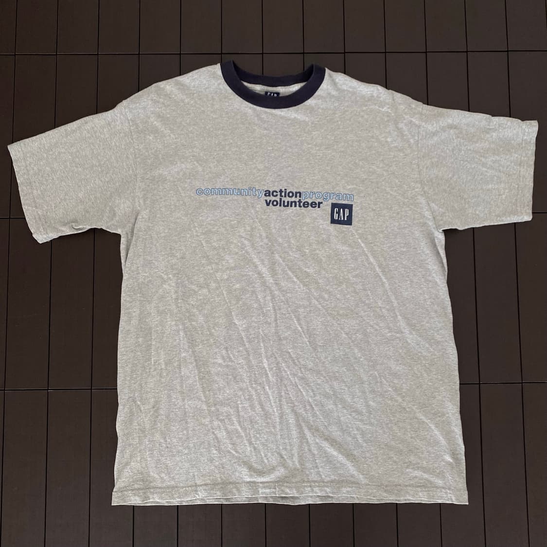 (L) 90s 빈티지 올드갭 Gap 링거 티셔츠 링거티 상품이미지1