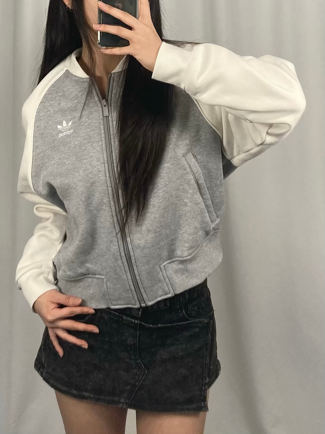 아디다스 그레이 집업 자켓 상품이미지2