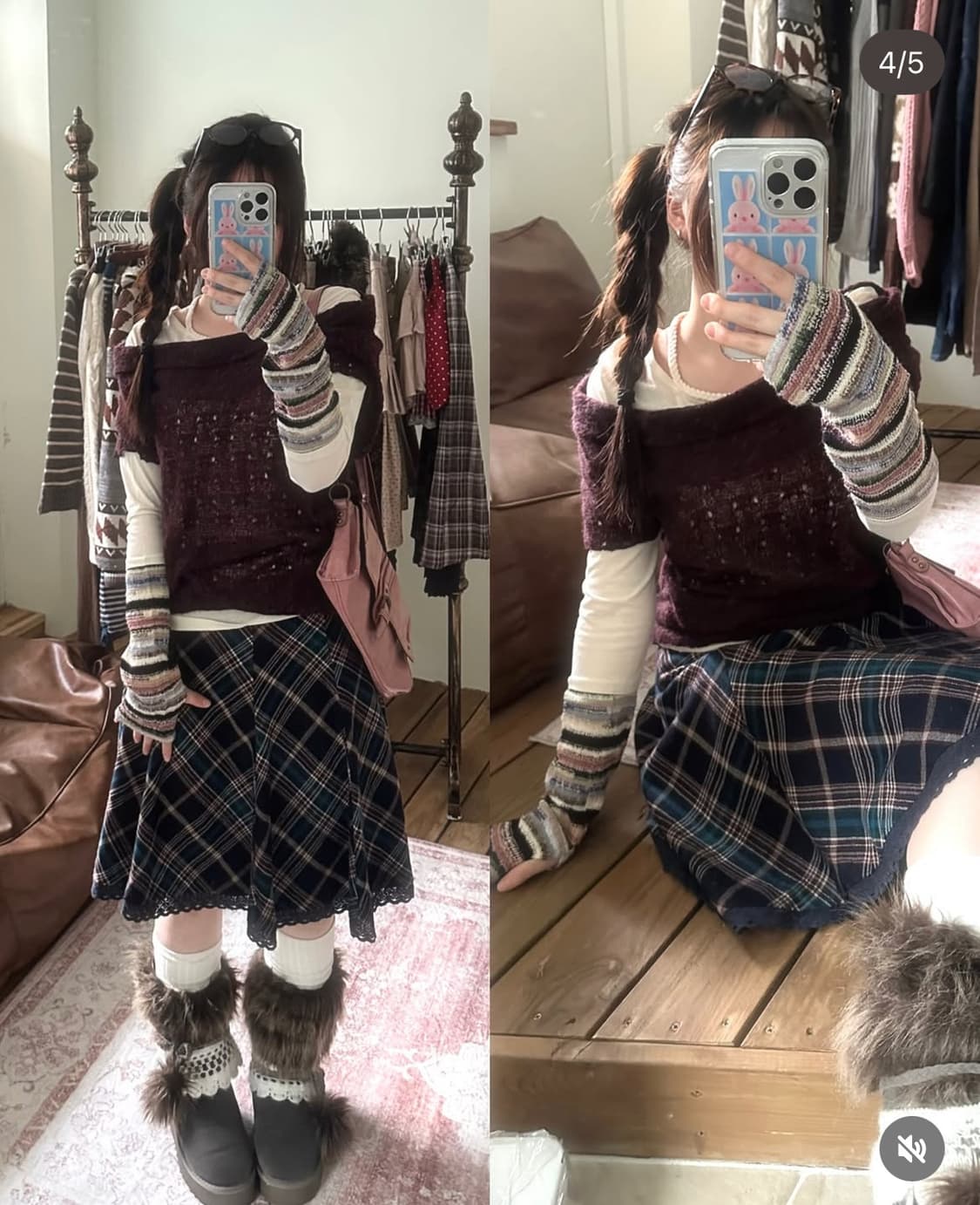 와이즈걸 빈티지 너드 코디 빈티지코디 모리걸  상품이미지2