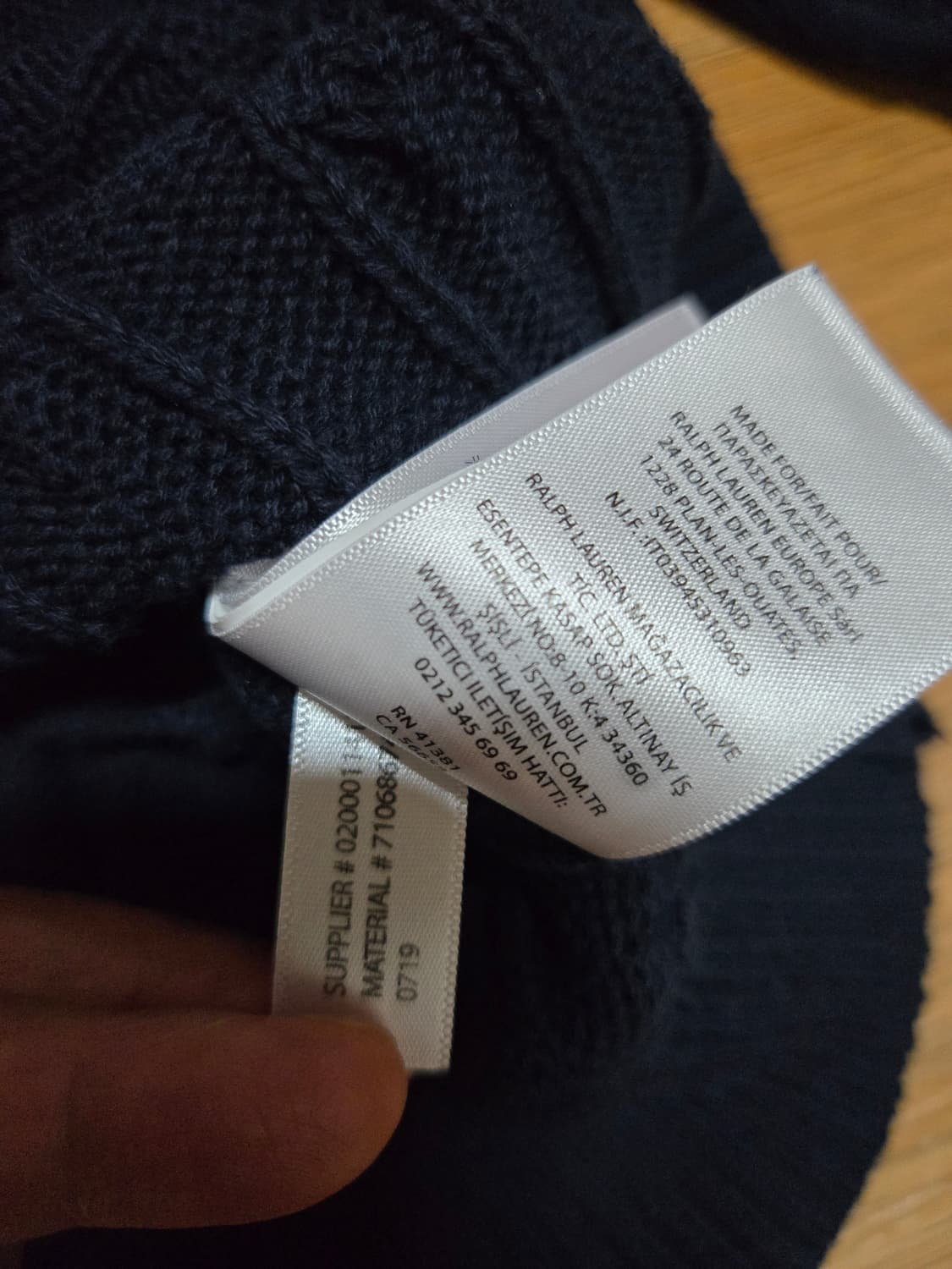 폴로 랄프로렌 여성 네이비 케이블 니트 상품이미지9