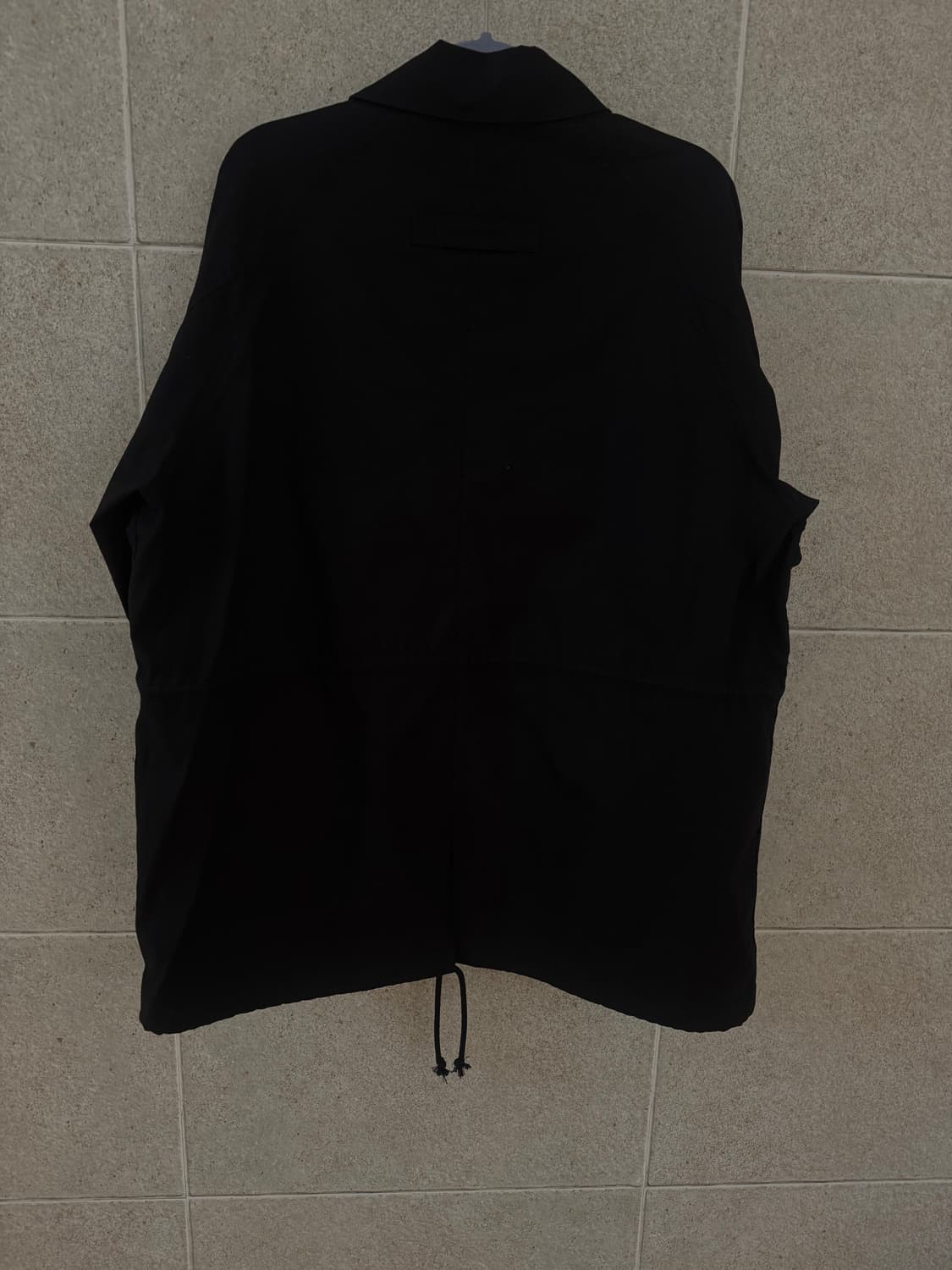 오헤시오 TRENCH COLLAR JUMPER, BLACK 상품이미지5