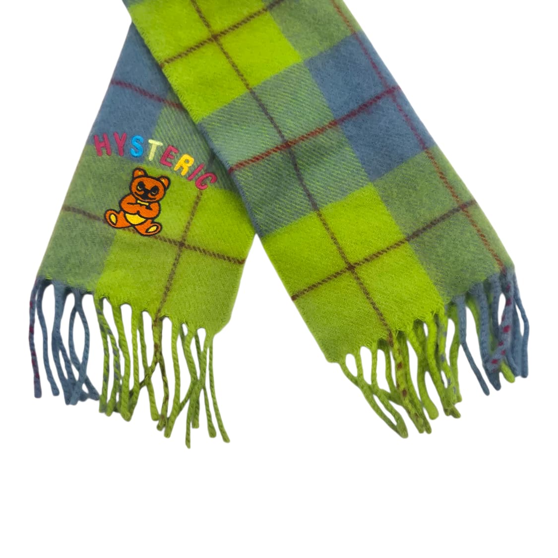 05s 히스테릭글래머 베어 타탄 체크 울 100% 머플러 상품이미지4