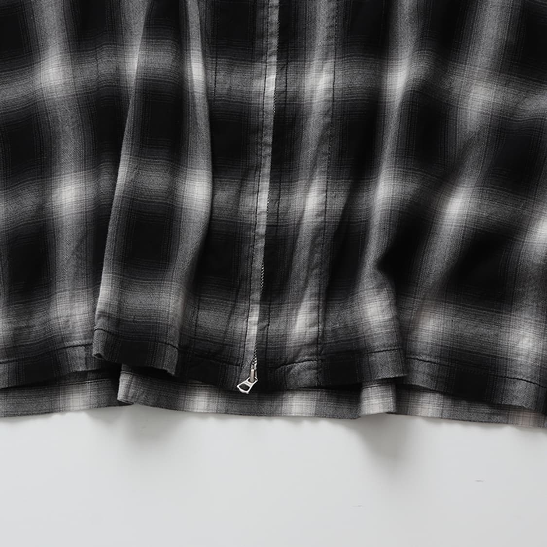 HINSON Ombre Check Zip S/S Shirt 상품이미지7