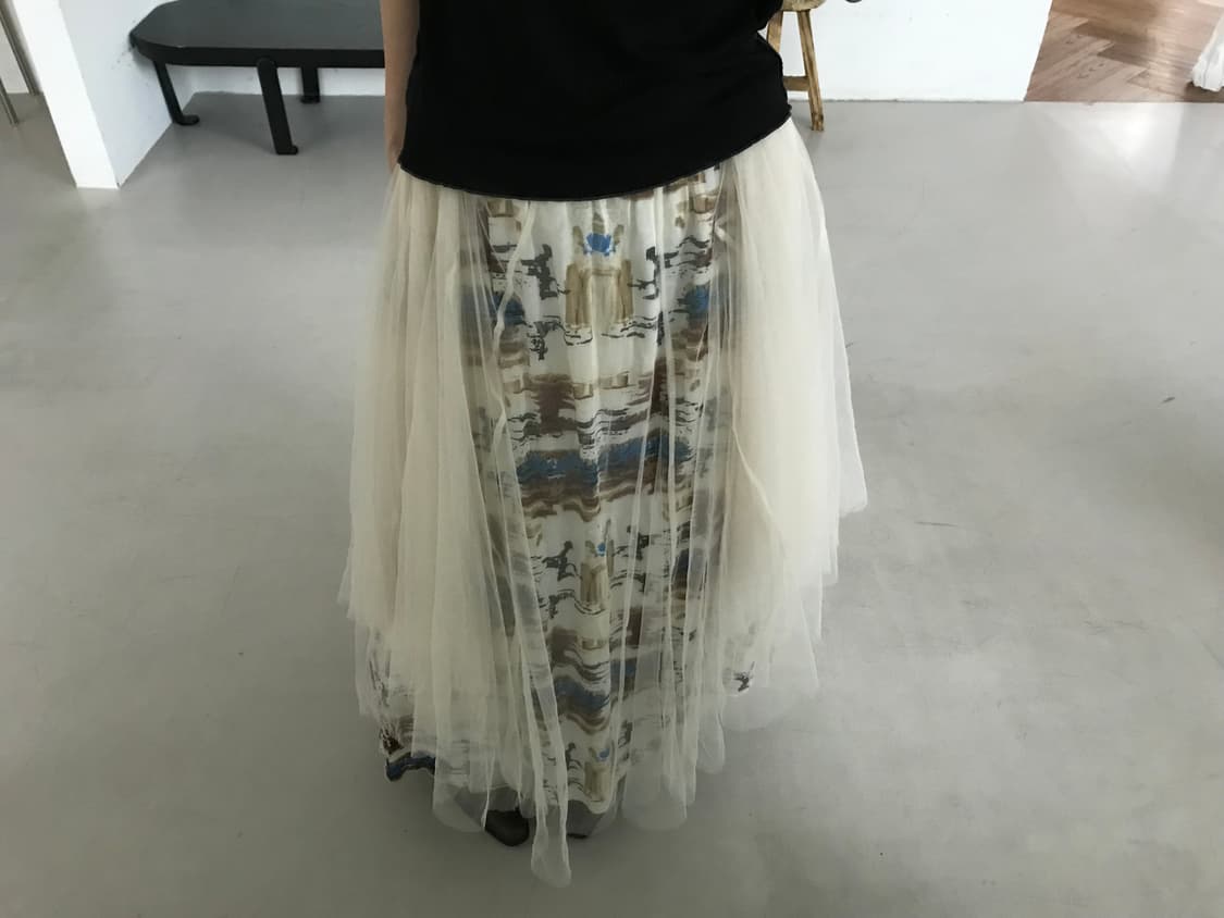 vintage pattern sha skirt 상품이미지1