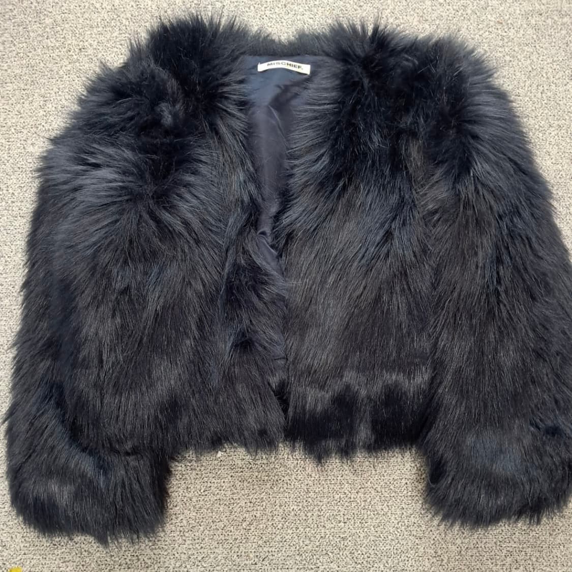 미스치프 퍼 자켓 네이비 상품이미지2