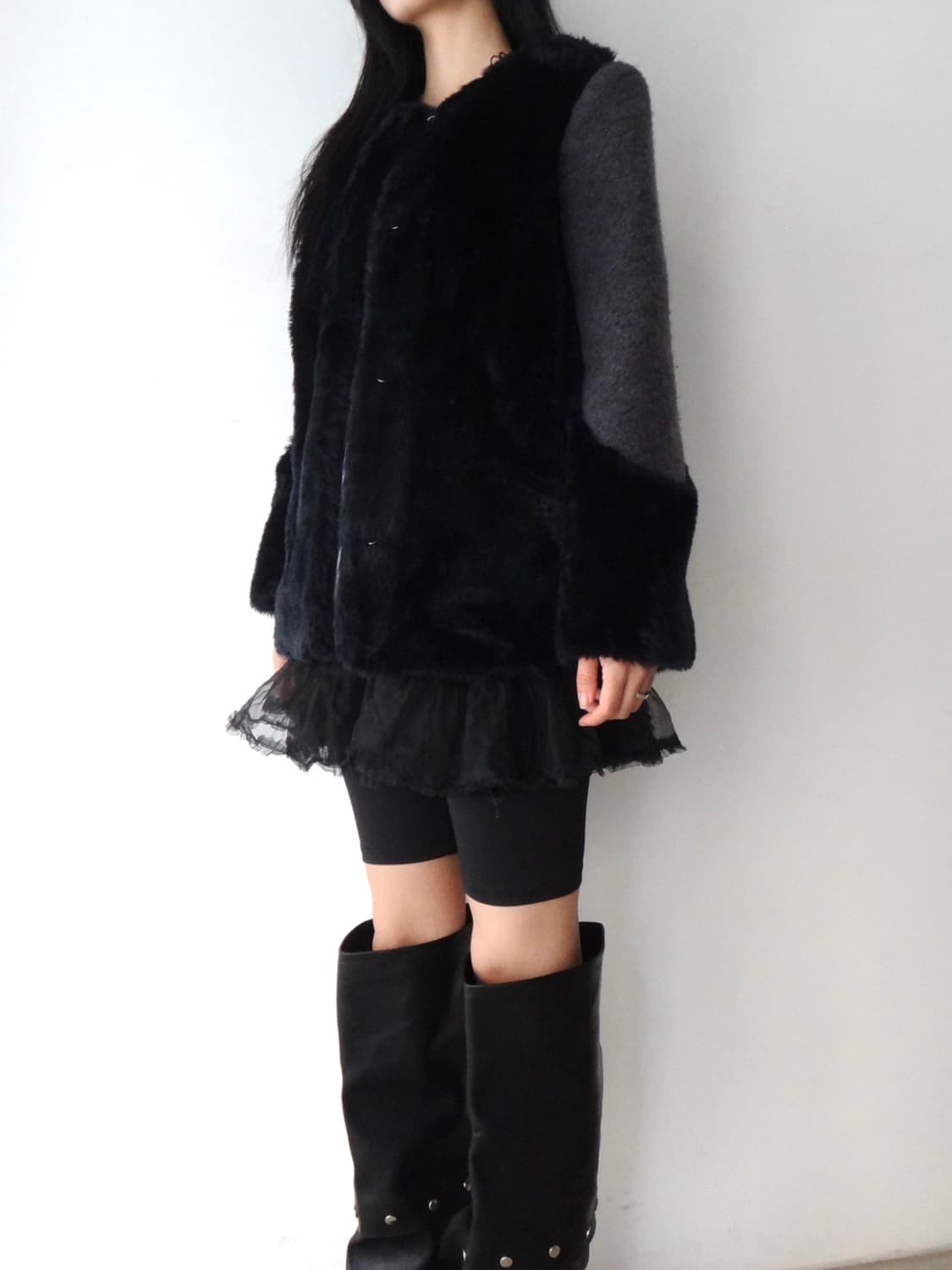 Formal double-fabric short coat  상품이미지9