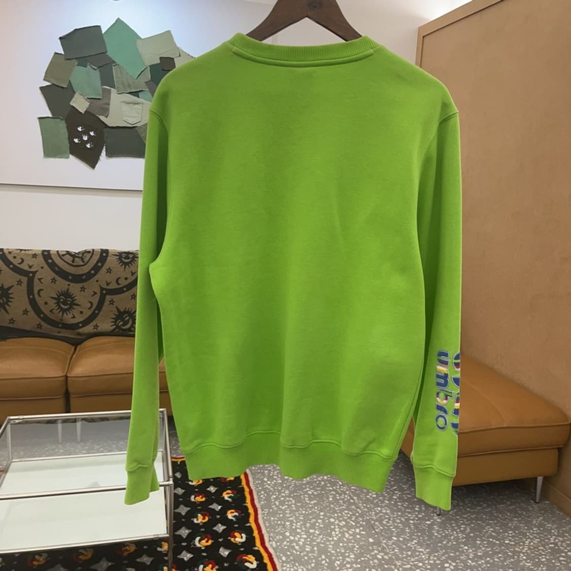 엄브로 올드스쿨 키치 프린팅 네온그린 약기모 맨투맨 95 C07792 상품이미지4