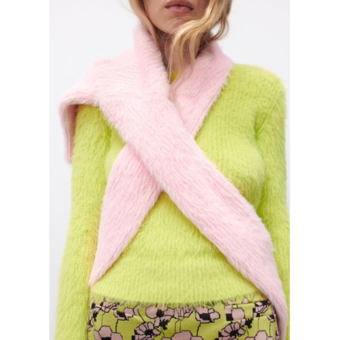 자라 퍼 니트 새상품 상품이미지2