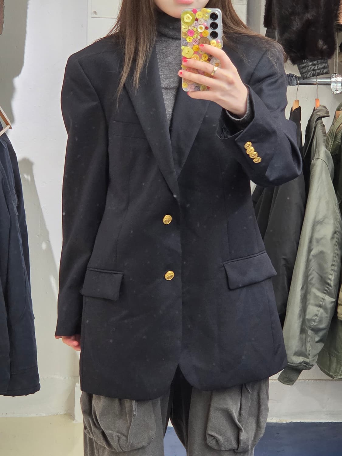 BB 브룩스브라더스 금장 투버튼 블레이저 상품이미지3