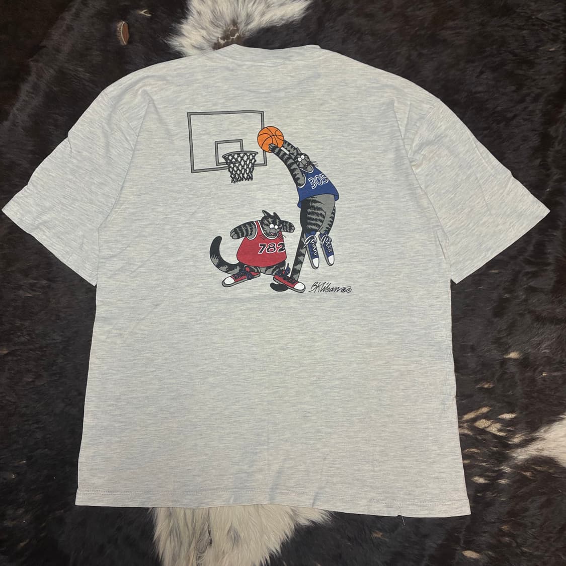 90‘s Crazy Shirts 양면 고양이 반팔티 상품이미지6