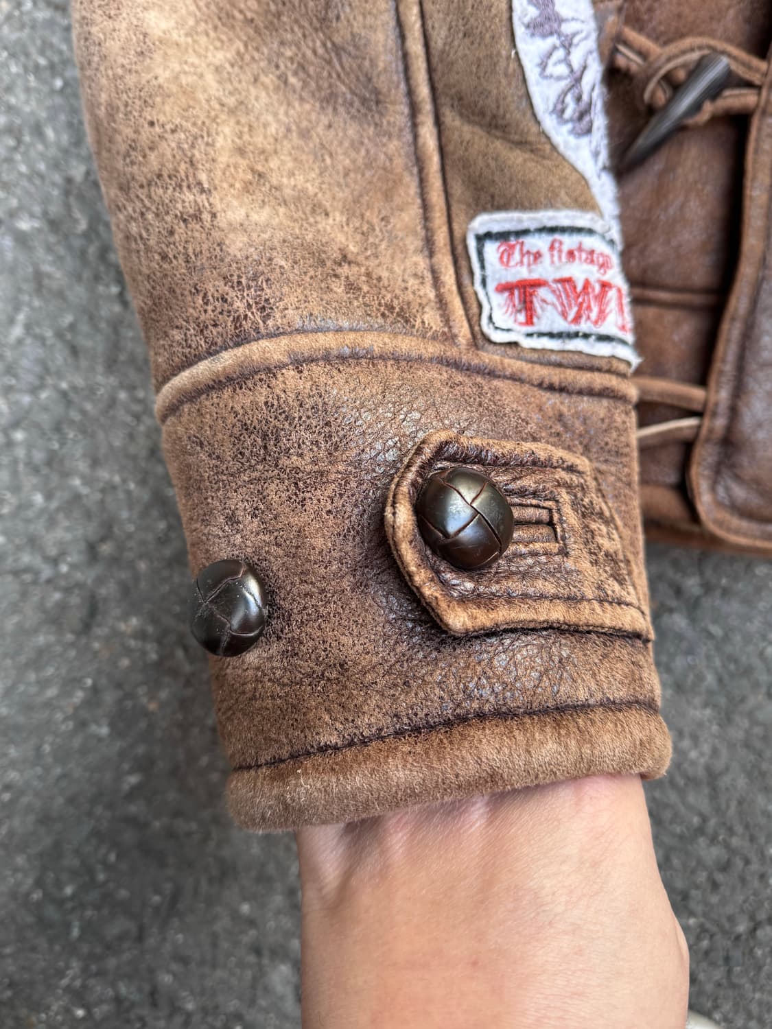 80s 도그파이트 토글 N-2B 무스탕 가죽자켓 상품이미지7