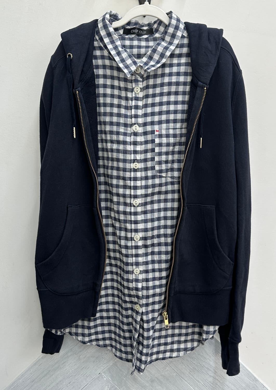 🤍하구미의 모리걸 코디세트🤍네이비 스즈코 사와코 어스뮤직 후드집업 상품이미지2