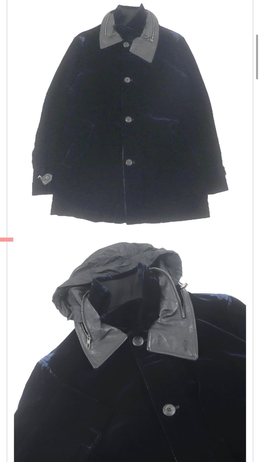 조르지오 아르마니 블랙라벨 벨벳후드 실사이즈 100 상품이미지9