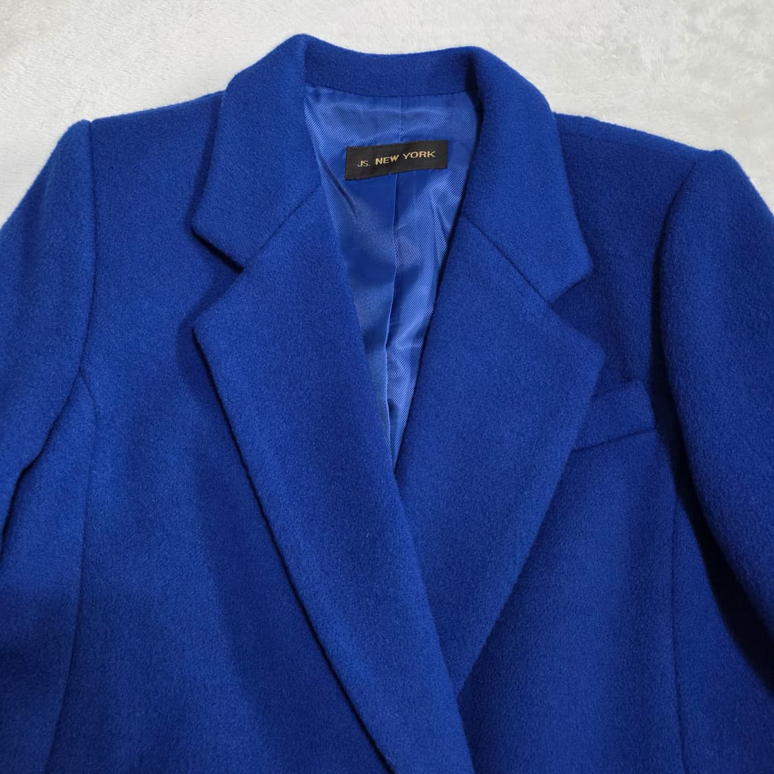 (F)여성 JS뉴욕 램스킨 배색 울 코트  상품이미지2