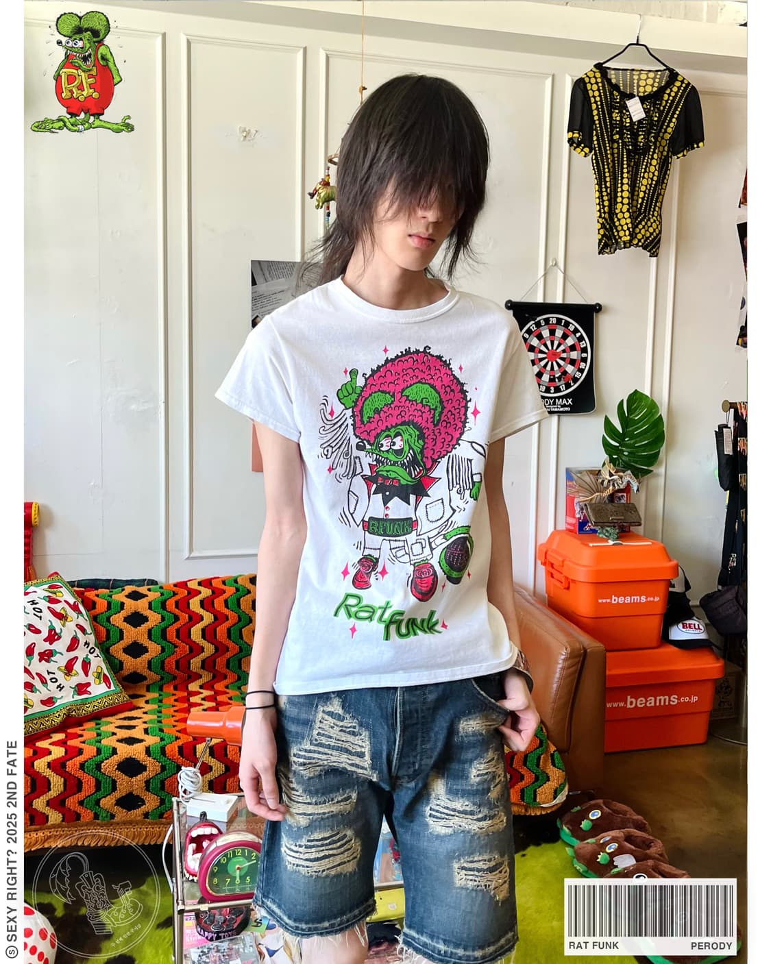 Vintage "Rat Funk" Parody Printed Tee 상품이미지1