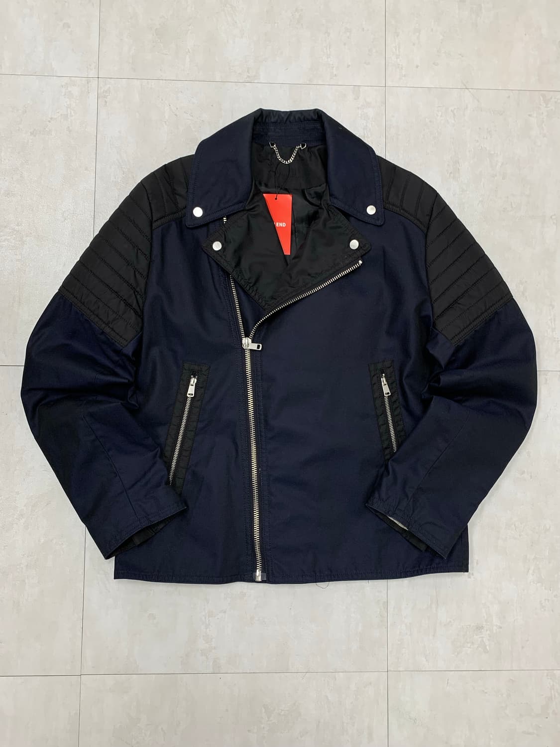 딥 네이비 바이커 자켓 #709 상품이미지1