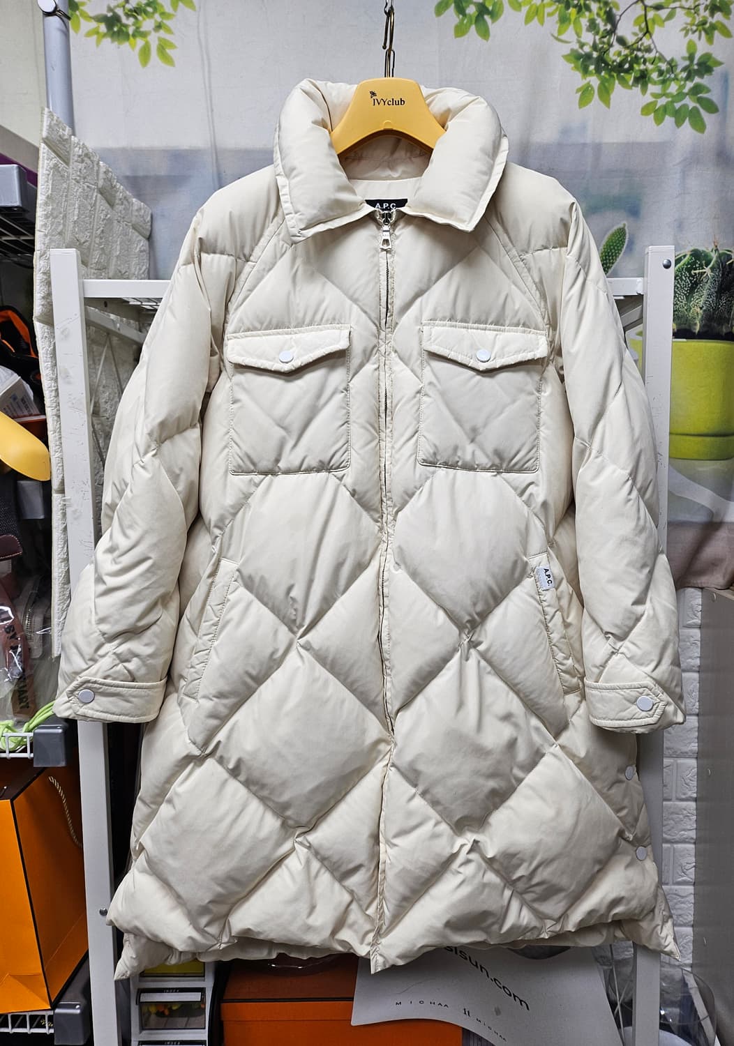 아페쎄 A.P.C 여성롱패딩 55 ~슬림66 퀼팅 구스다운패딩 AD30 상품이미지1