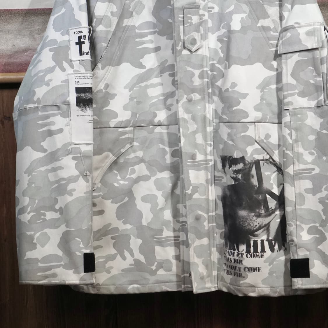 파프롬왓 24FW 아카이브 밀리터리 카모 자켓 상품이미지5