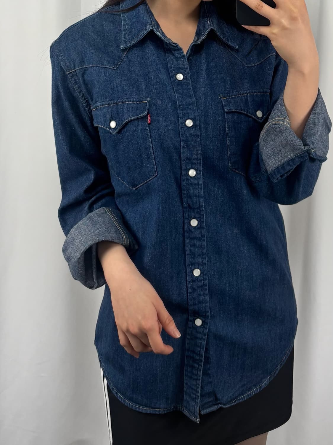 리바이스 투포켓 데님 웨스턴 셔츠 상품이미지2