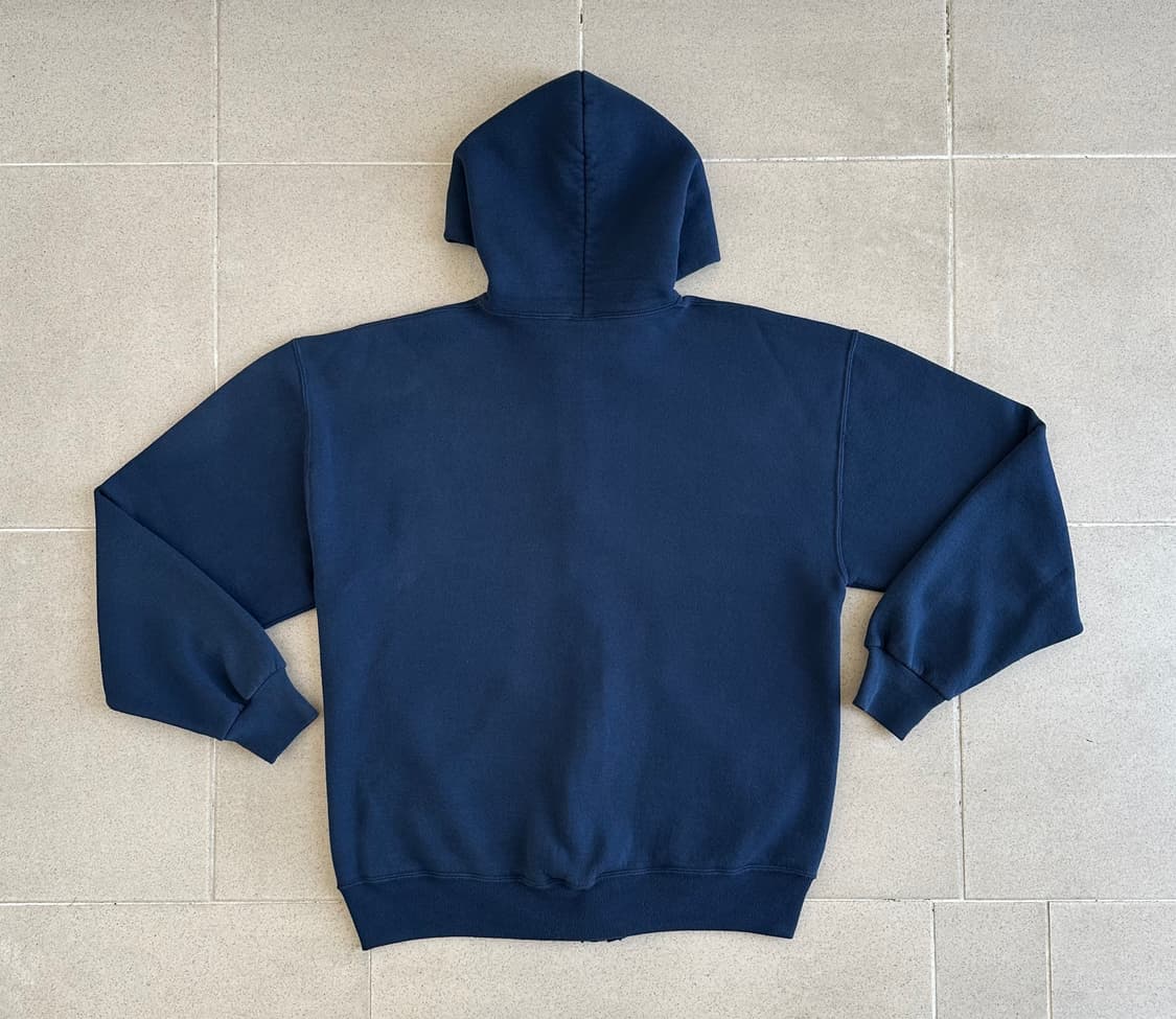 90s 빈티지 러셀 후드집업 네이비 L USA 상품이미지2