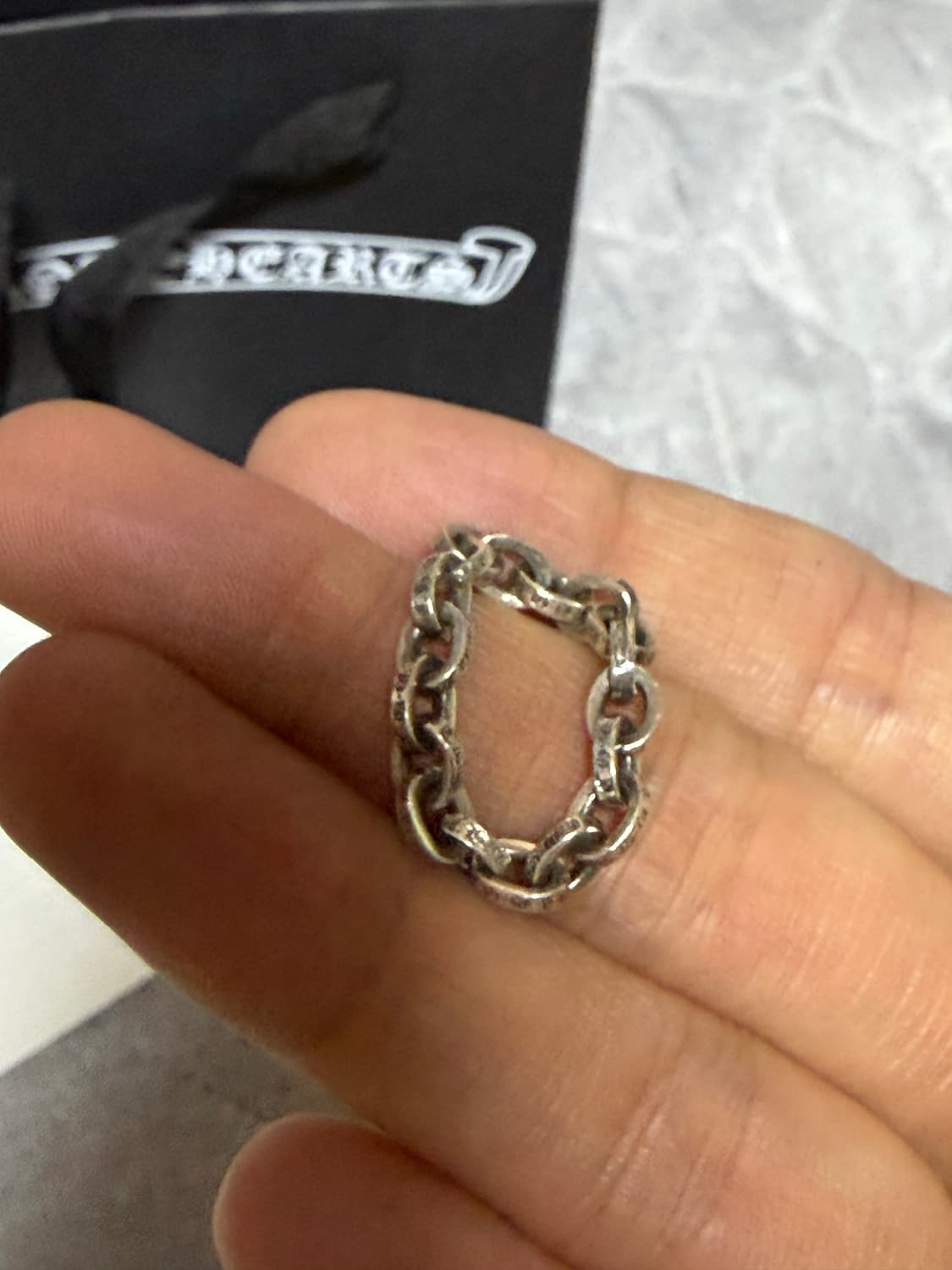 크롬하츠 페이퍼체인링 18링크 상품이미지2