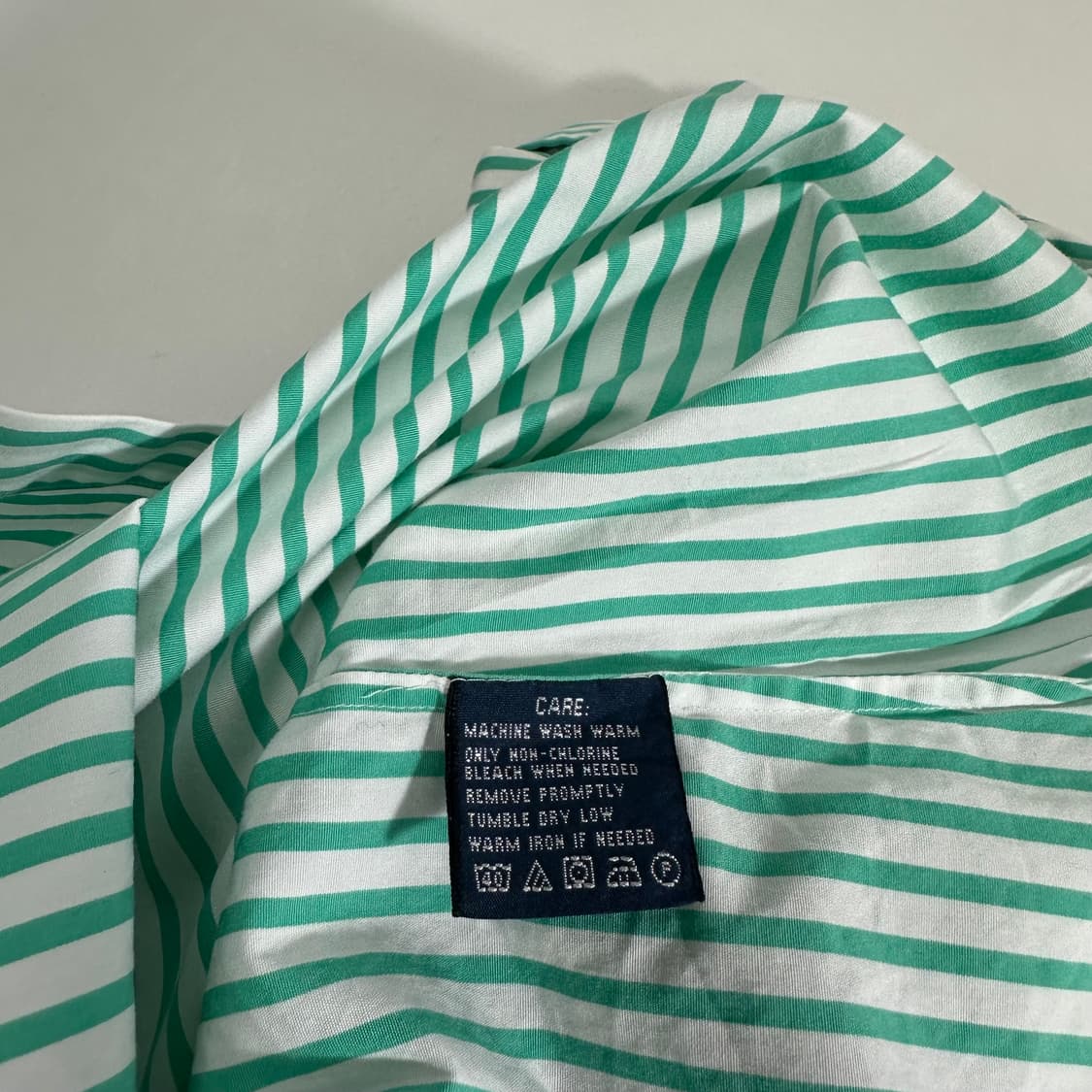 우먼S-M 폴로 랄프로렌 민트 스트라이프 셔츠 상품이미지6