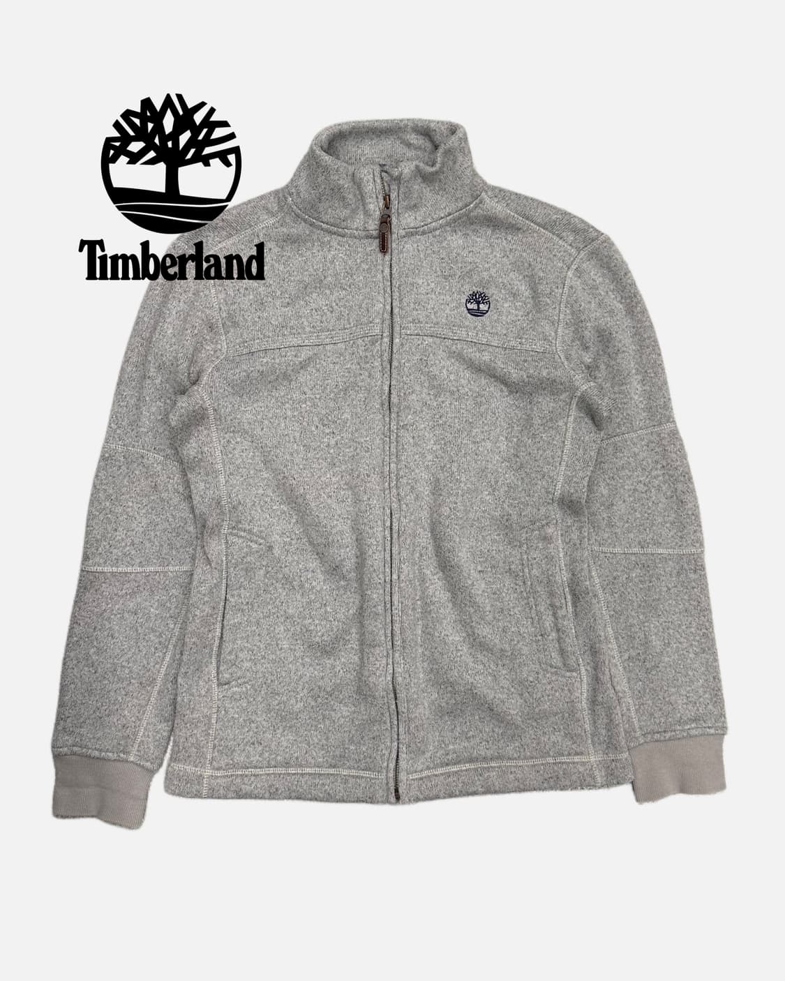 logo embroidery knit zip-up 상품이미지1