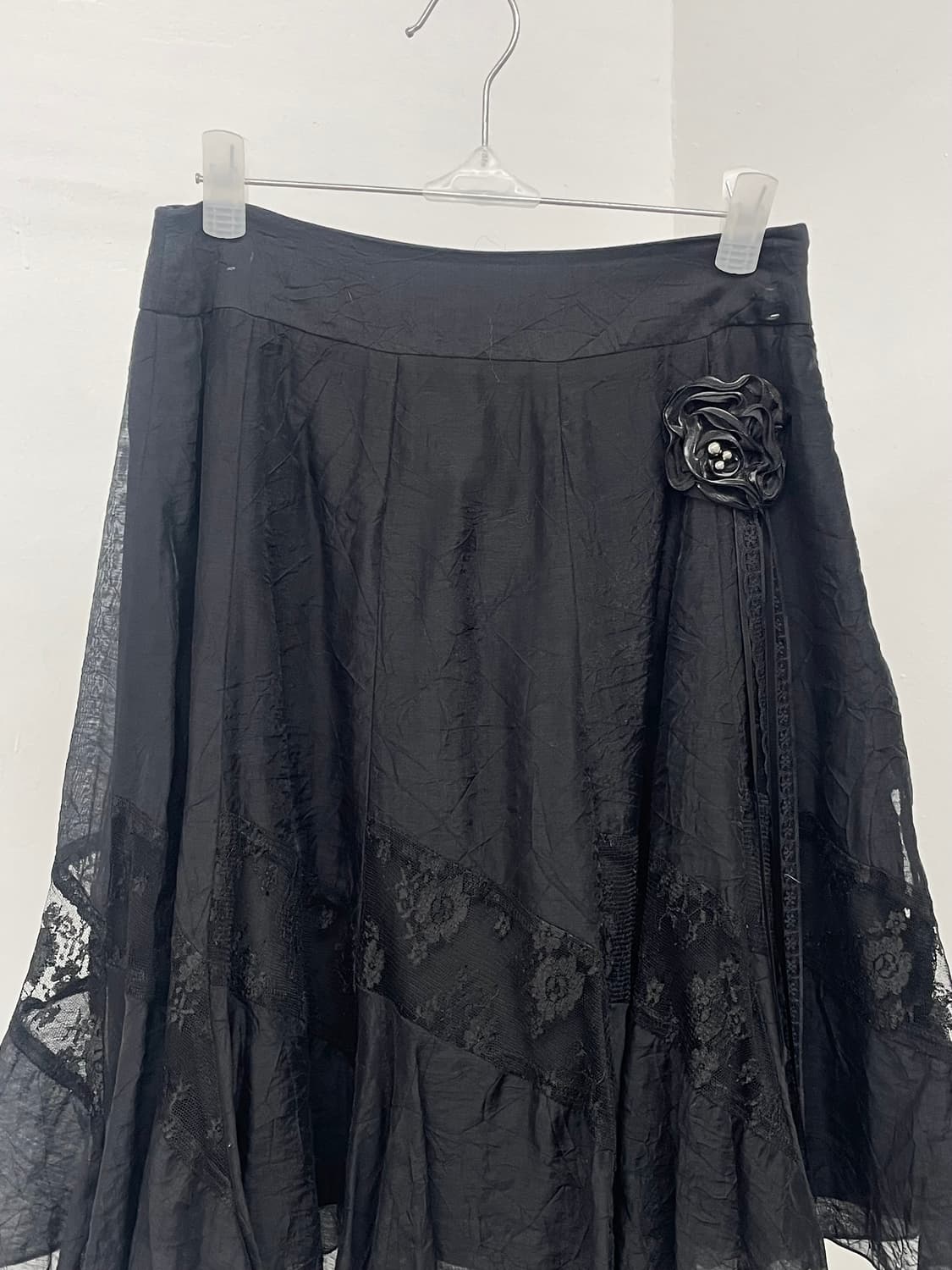 고딕 레이스 로즈 스커트 상품이미지5