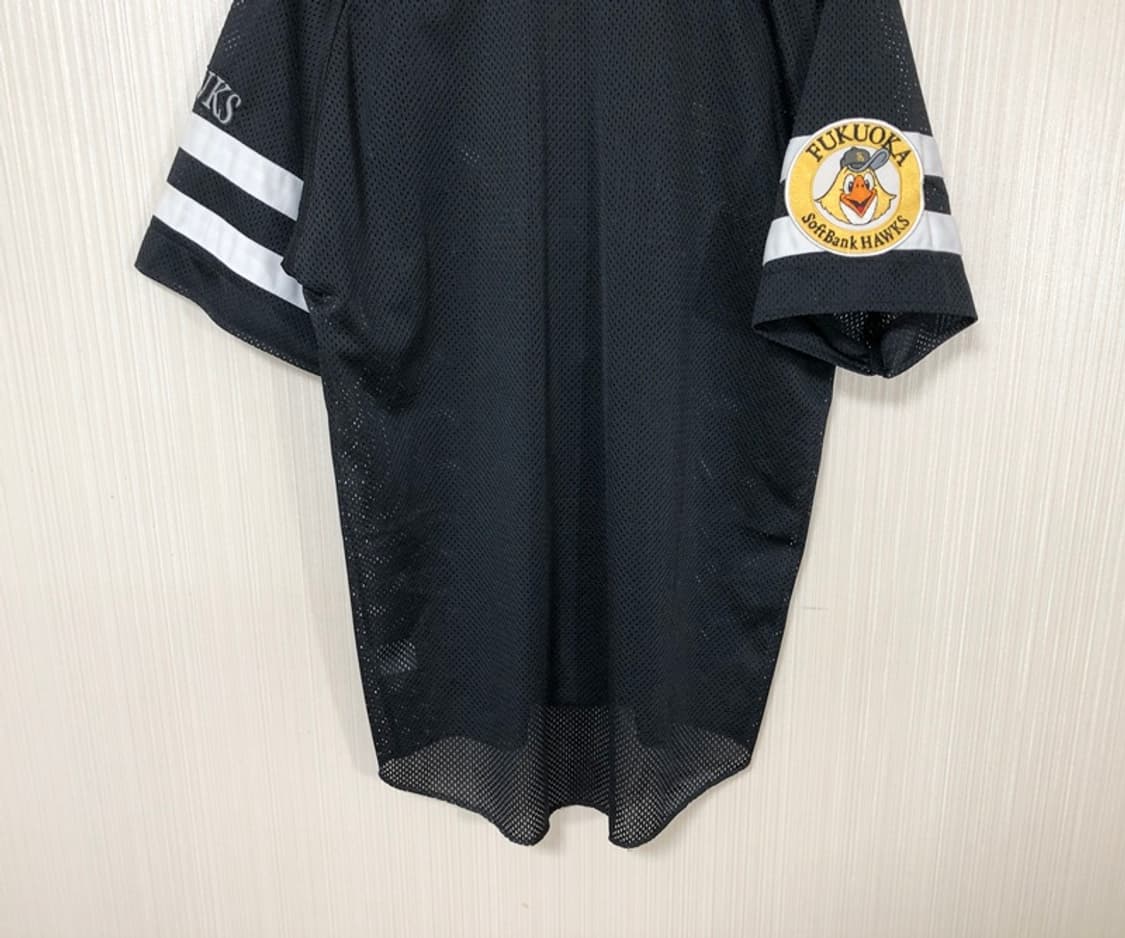 NPB 데상트 후쿠오카 소프트뱅크호크스 블랙유니폼/져지 L 상품이미지10