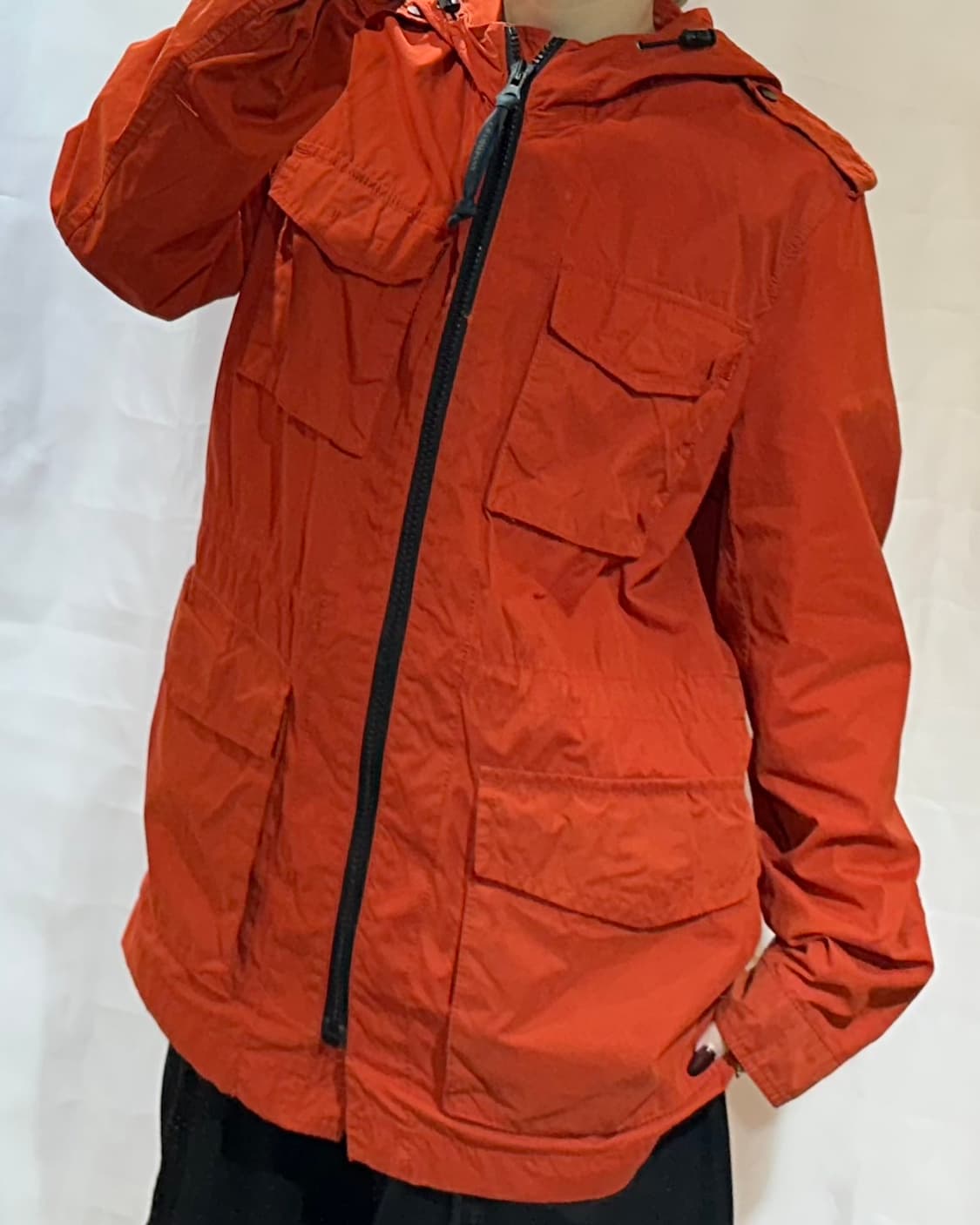 C.P 컴퍼니 오렌지 고글 후드 자켓 상품이미지1