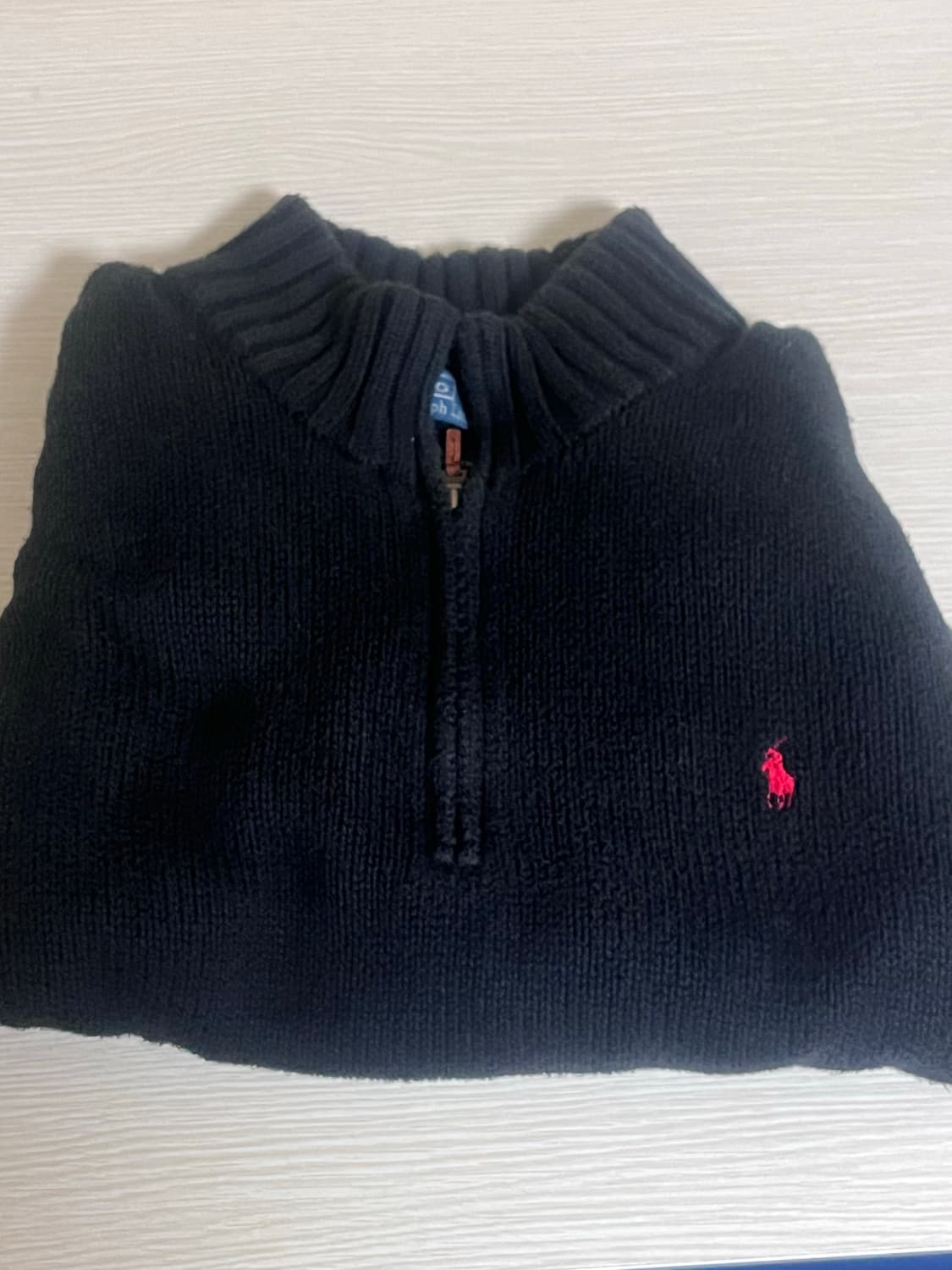 Polo Ralph Lauren 반집업니트 검정 상품이미지1