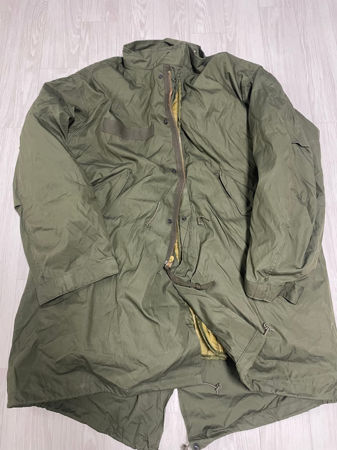 m65og 오리지널 피쉬테일 데드스탁 M 개파카 새상품 세트 상품이미지5