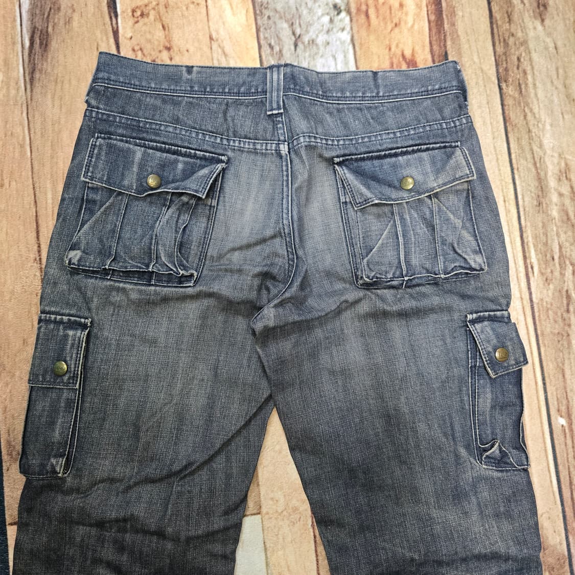 Vintage 00s Japan Lee 플랩포켓 카고팬츠 블랙 31 상품이미지10