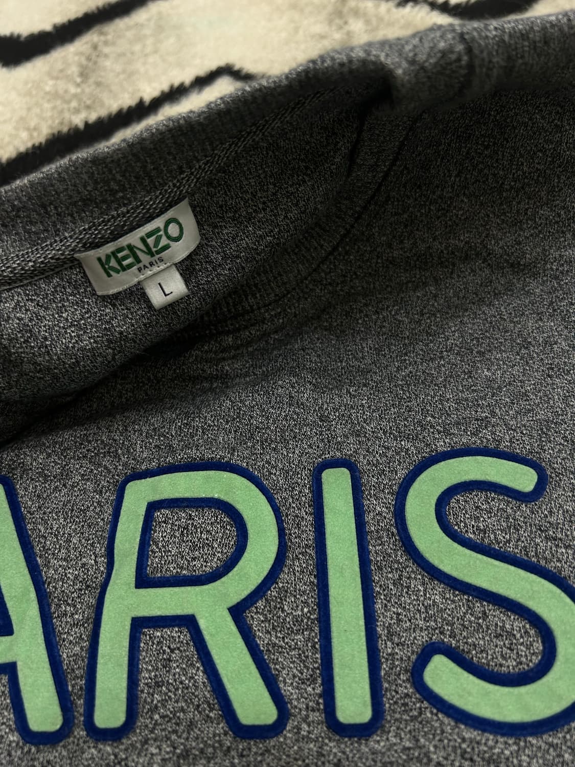 [L]Kenzo 겐조 paris 맨투맨/그레이/기모 상품이미지5