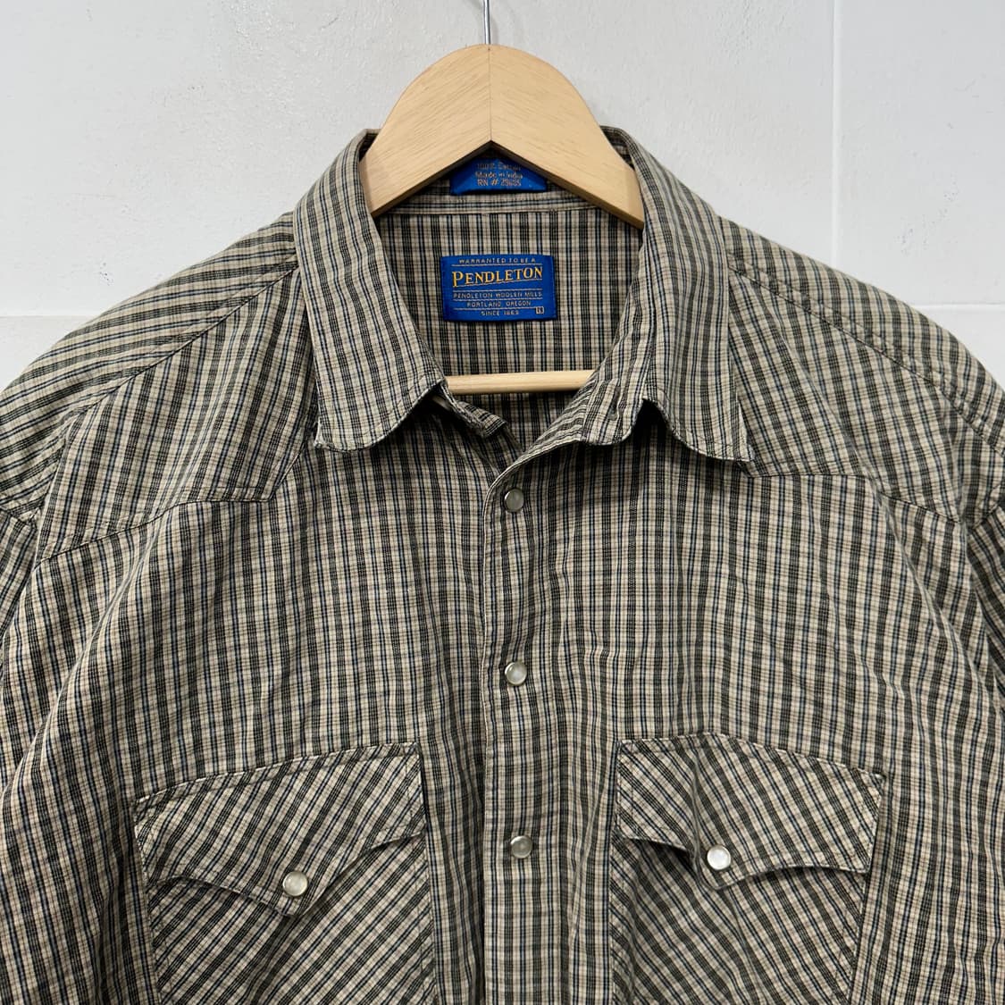 펜들턴 체크 반팔 셔츠 상품이미지2