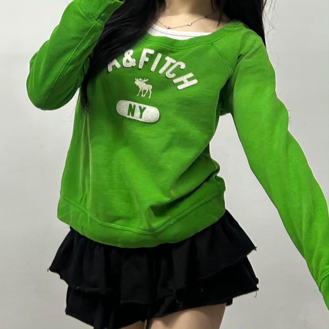 아베크롬비 u넥 올드스쿨 스웻 셔츠 맨투맨(M) 상품이미지2