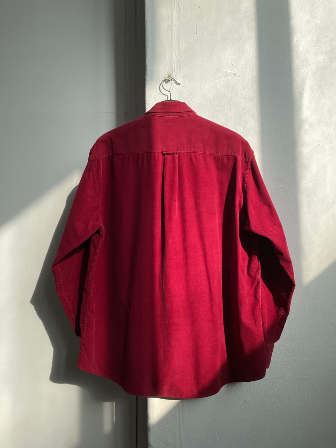 90s 폴로 랄프로렌 레드 코듀로이 셔츠 상품이미지4