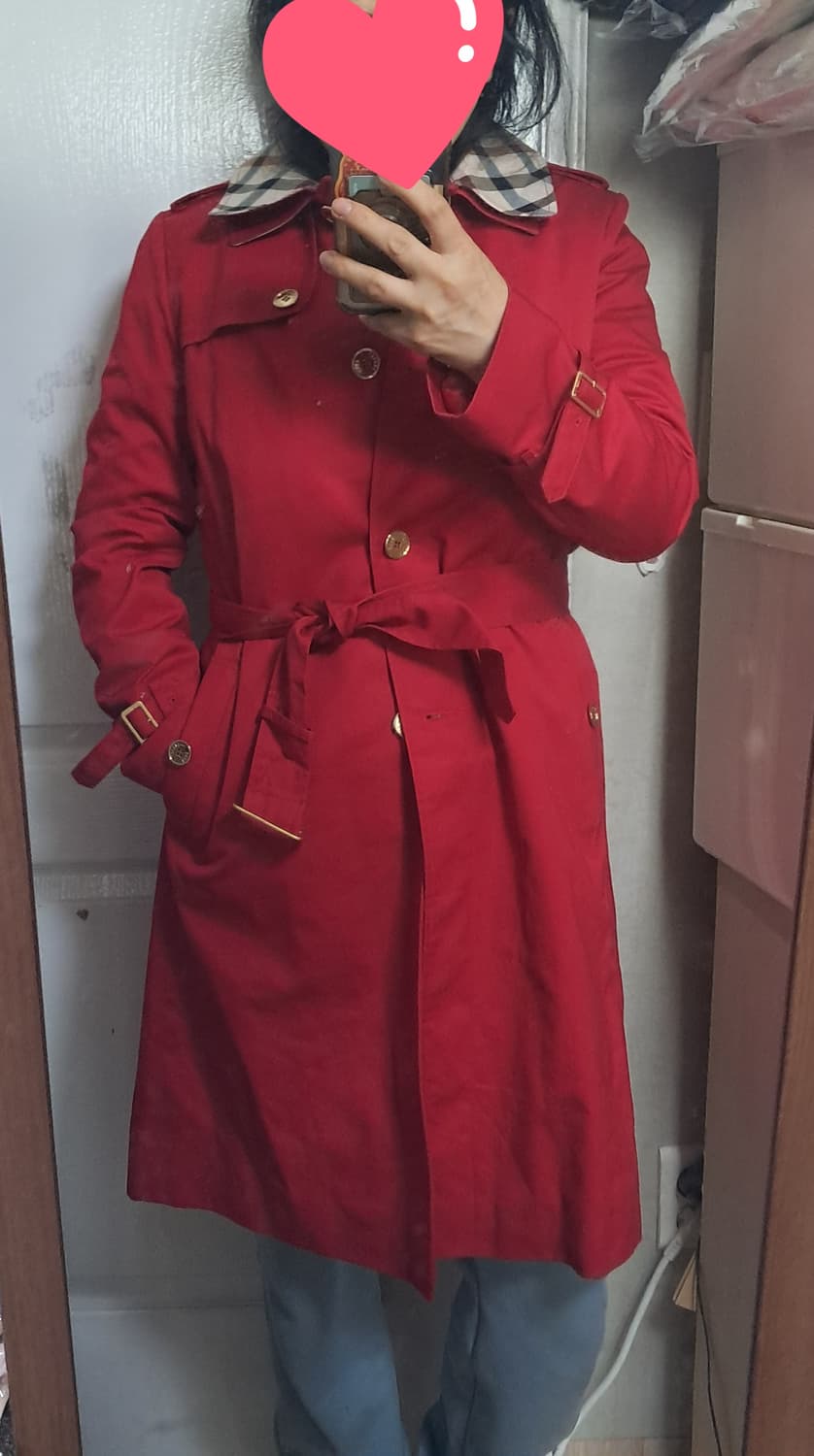 닥스 여성 레드 트렌치 코트 55~66 상품이미지9
