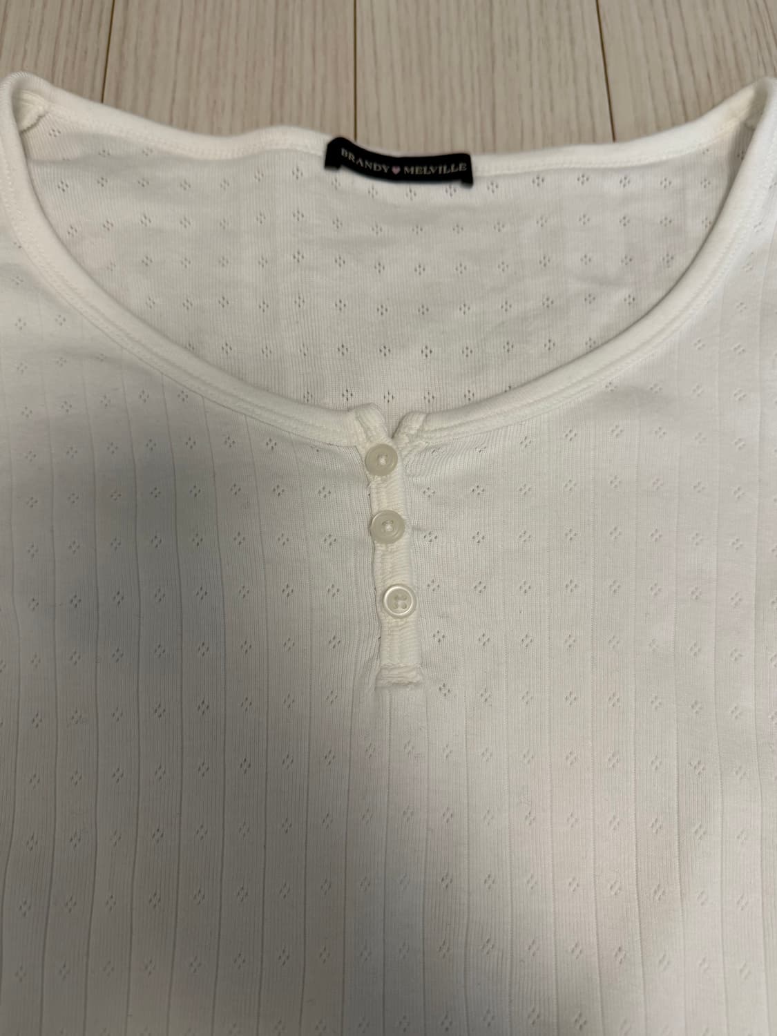 브랜디멜빌 젤리 아일렛 탑 화이트 상품이미지5