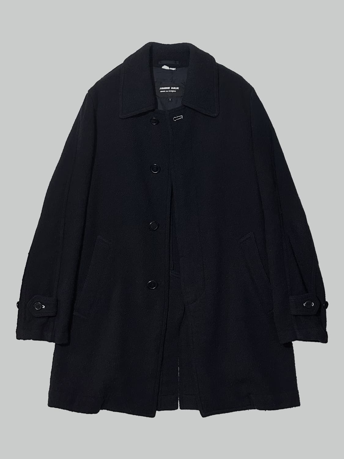 꼼데가르송 옴므 듀스 축융 울 맥코트 다크 네이비 상품이미지1